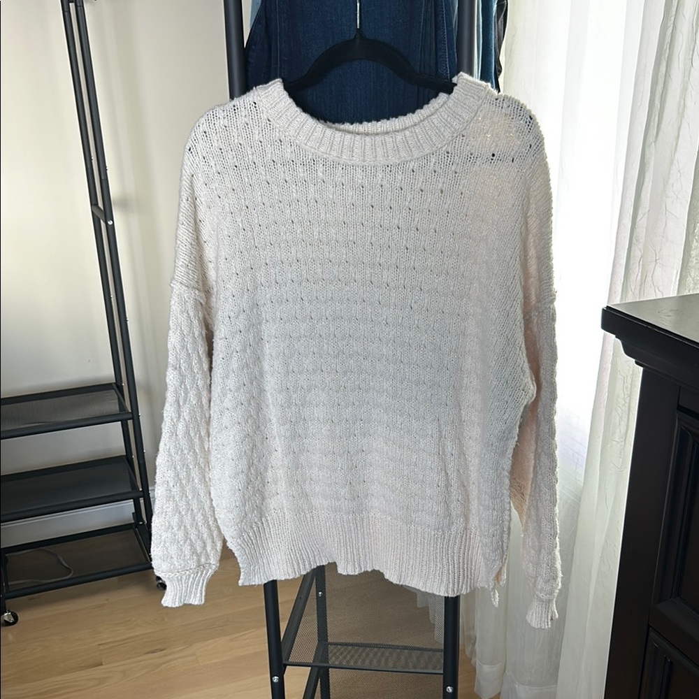 Cozy Knit Sweater in Cream